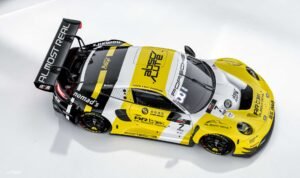 Porsche 911 GT3-R competing in the 1000 KM Suzuka 2025