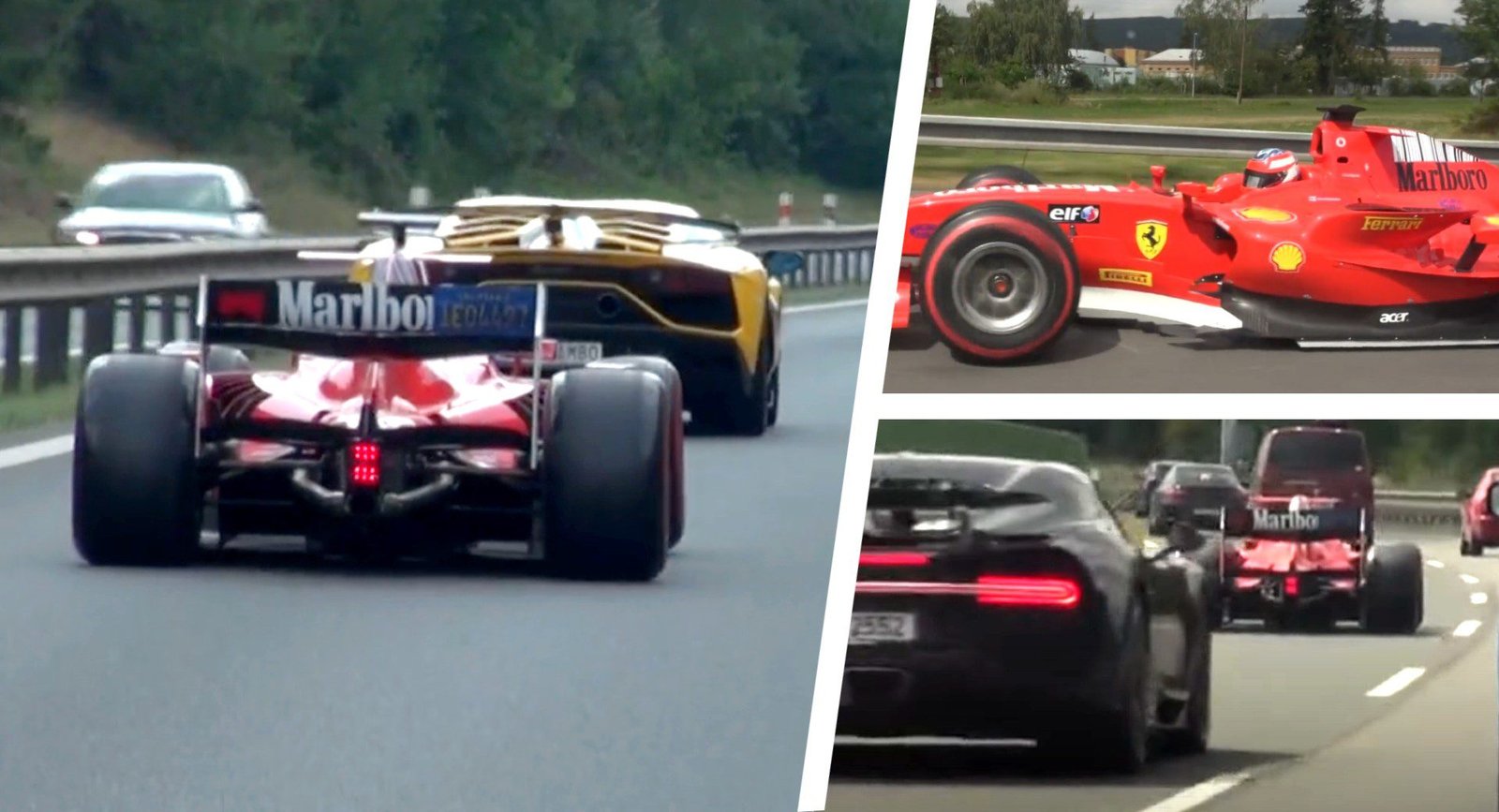 GP2 single seater seen on public road