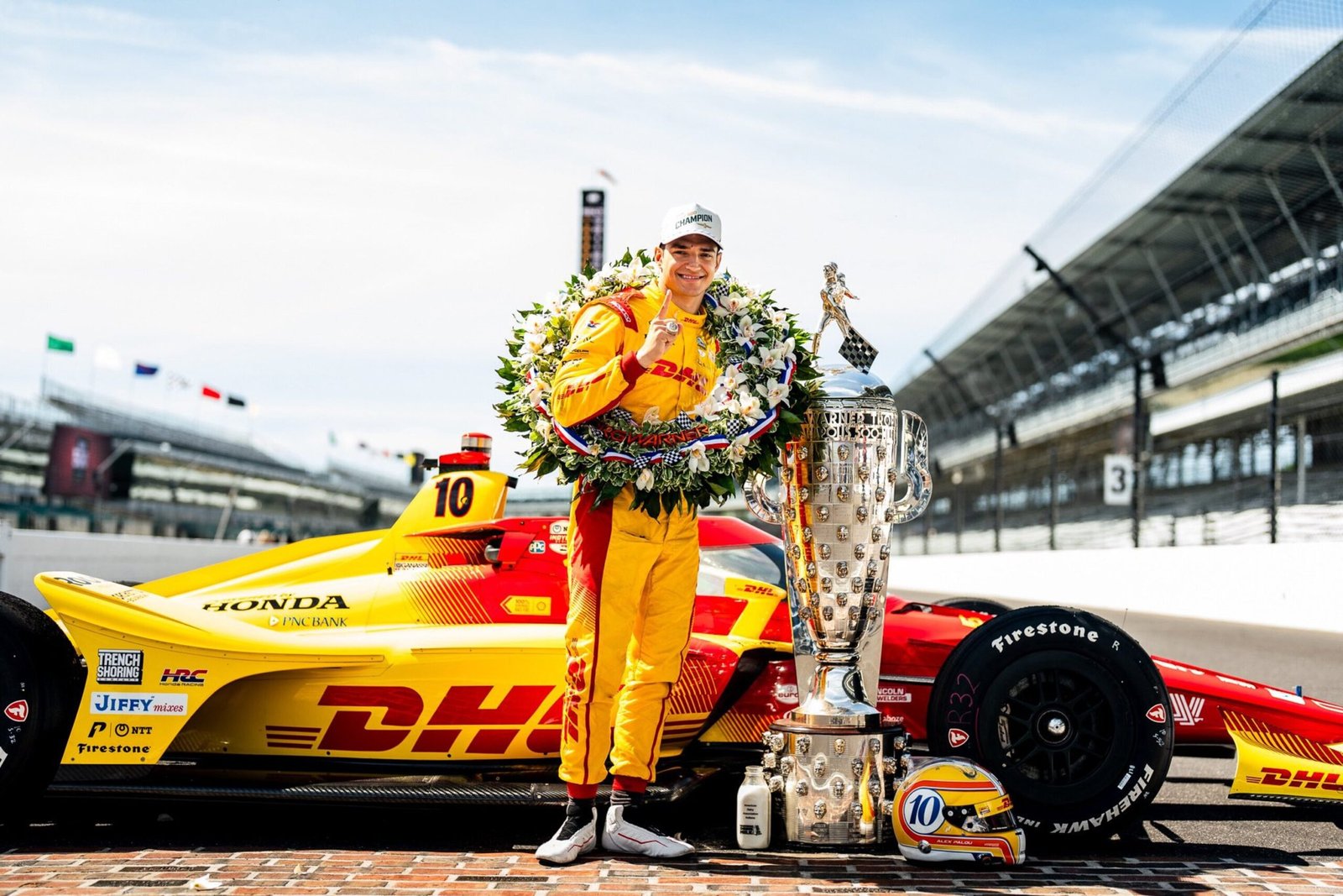 Alex Palou winning the 2025 indy 500