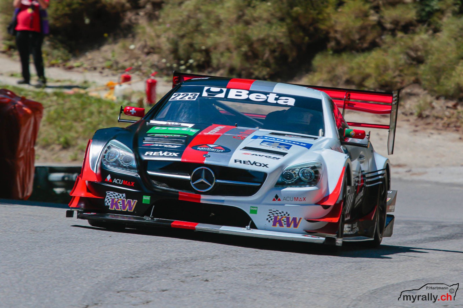 Reto Meisel with his Silhouette Slk at Saint Ursanne Hillclimb