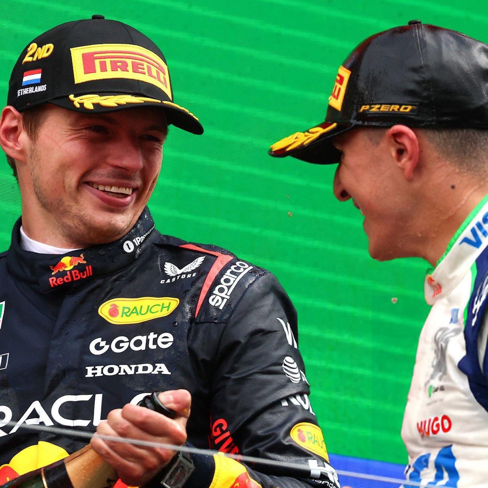 Hadjar and Verstappen in 2025 F1 season, Dutch GP