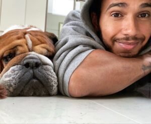 Roscoe and Lewis Hamilton