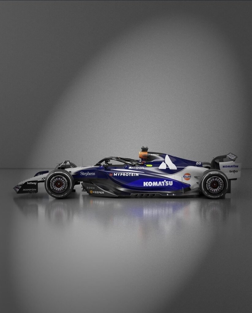 G3XQfxGXUAAmfJW-823x1024 Williams: the new Texas livery recalls Bavarian F1 motorsport heritage