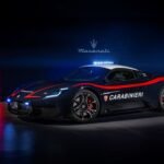 Maserati Mc20 Pura and Giulia quadrifoglio Carabinieri