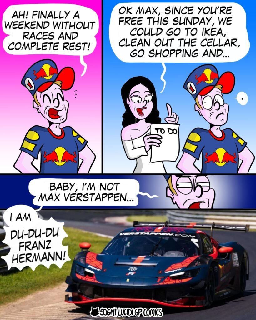 Immagine-WhatsApp-2025-10-27-ore-23.54.24_c510320b-819x1024 Sogni Lucidi Comics: When F1 and motorsport meets irony