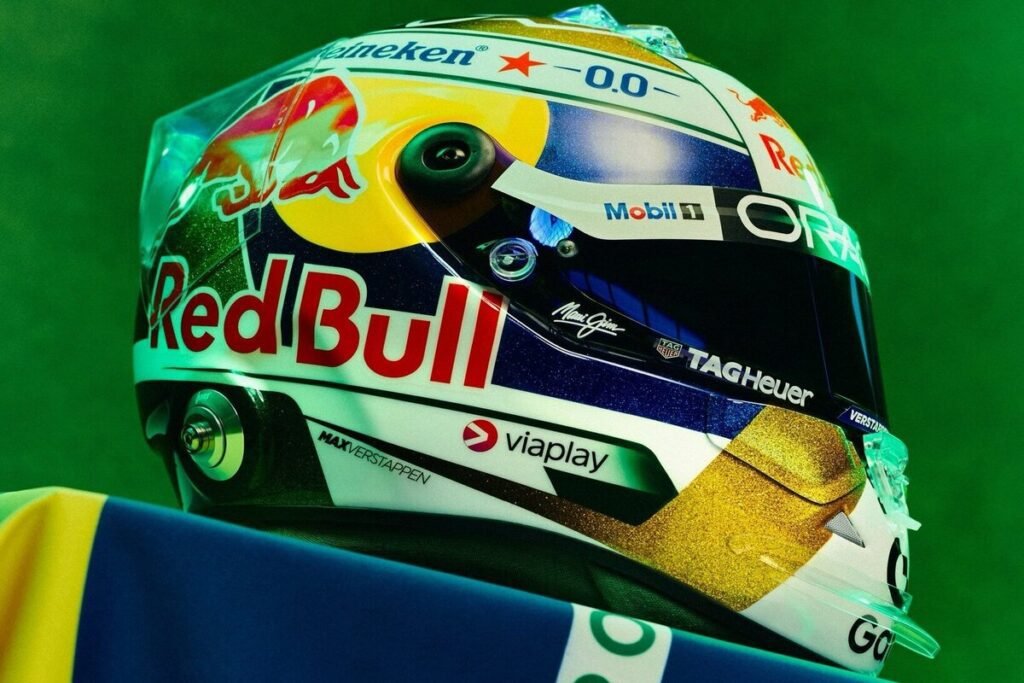 casco-Verstappen-1024x683 F1 Brazilian GP 2025: Rainy Chaos and McDonald's Debut