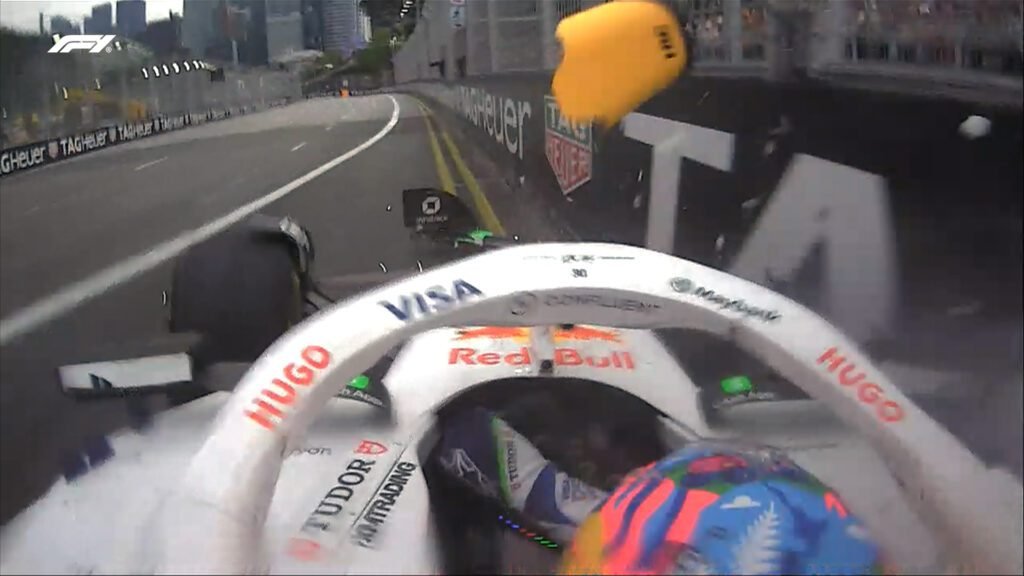 liam-1024x576 F1 Singapore: Verstappen Leads, Lawson Crashes in FP3