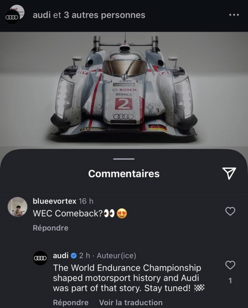 Audi-wec-826x1024 Is Audi Returning to Endurance Racing?