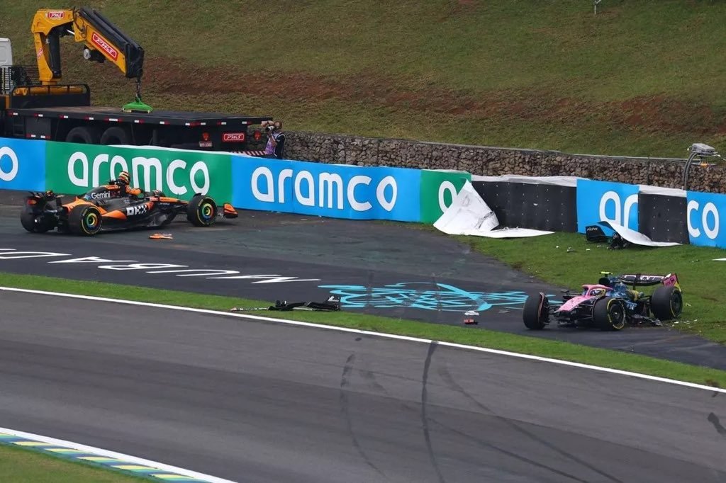 Brasil F1 Teams 2025 crash damage
